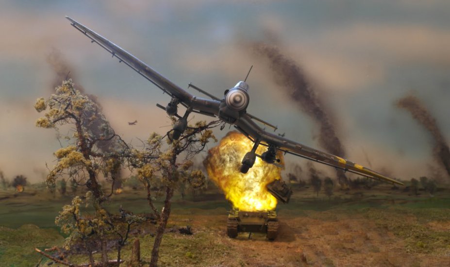 Hans Ulrich Rudel and his Stuka Small 3