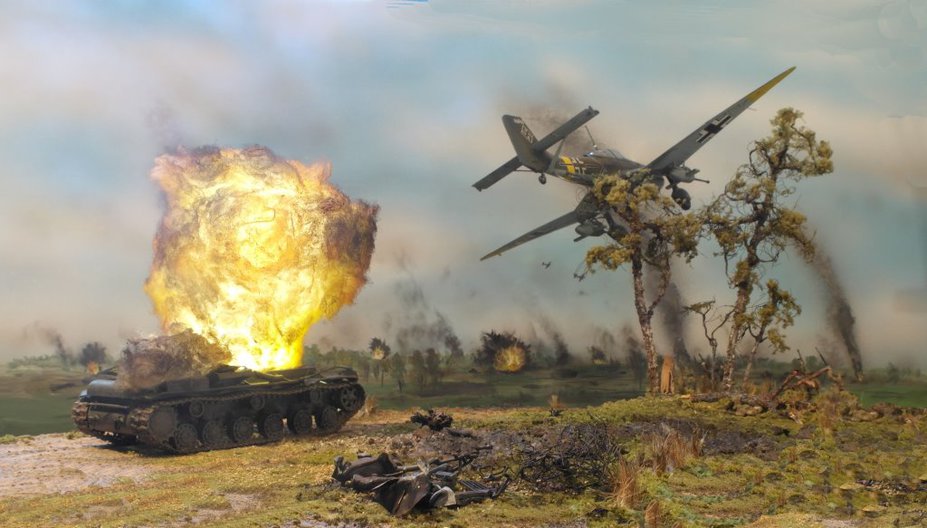 Hans Ulrich Rudel and his Stuka Small 2