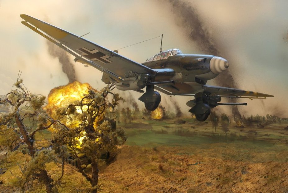 Hans Ulrich Rudel and his Stuka Small 4