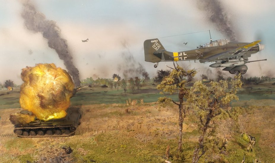 Hans Ulrich Rudel and his Stuka Small 7