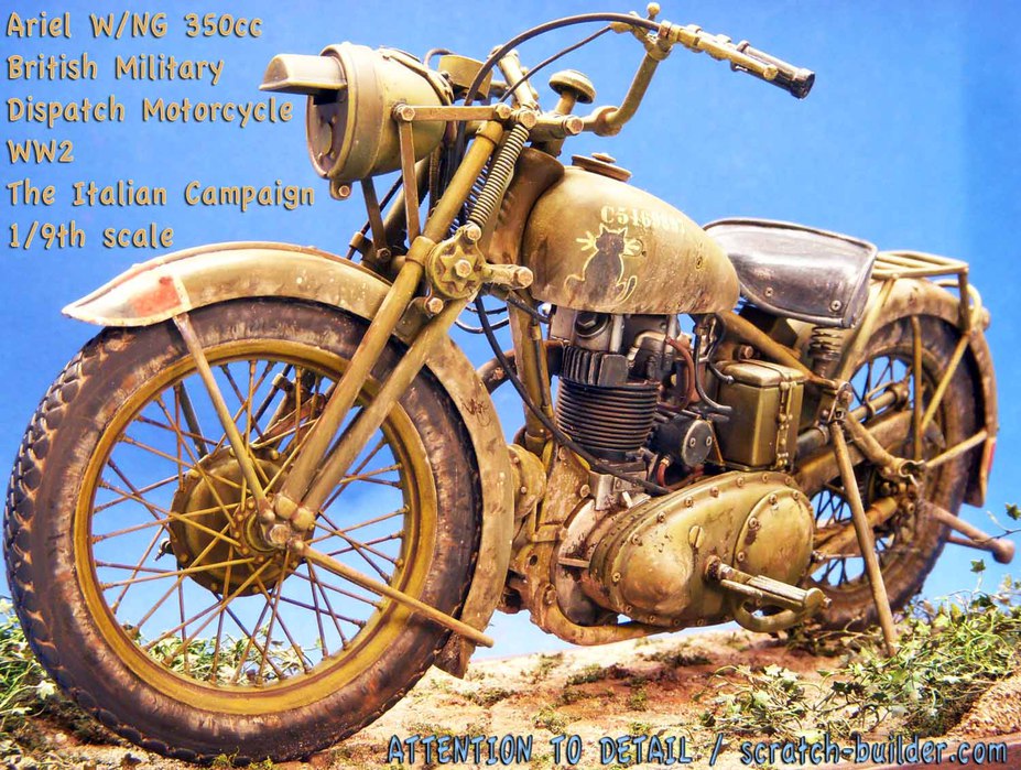 Ariel W/NG 350cc British Army Military Motorcycle Small 3