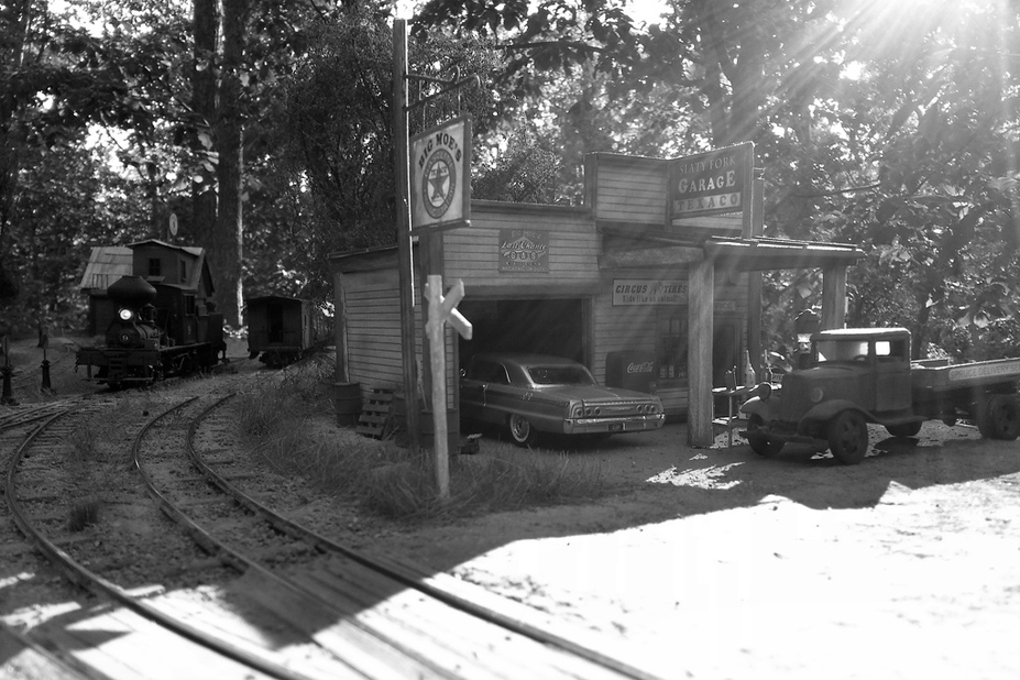 Hanging around Moe's Garage Small 5