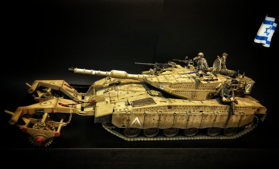 Merkava MkIII Baz w/Nochri Dalet Mine Roller System Small 7