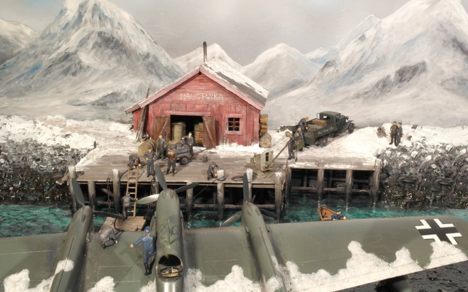 BV138 seaplane refueling at a North Norwegian fishing community 1944 Small 4