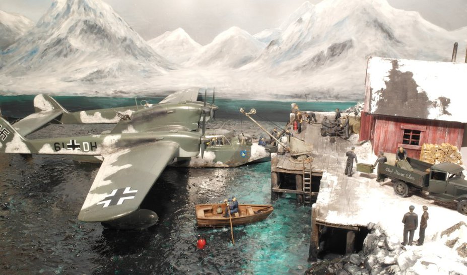 BV138 seaplane refueling at a North Norwegian fishing community 1944 Small 12