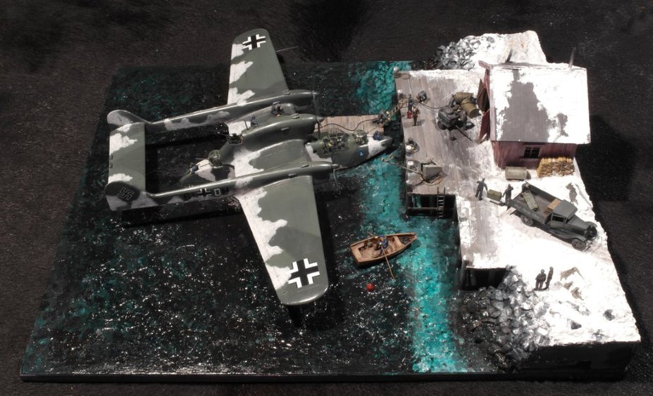 BV138 seaplane refueling at a North Norwegian fishing community 1944 Small 18