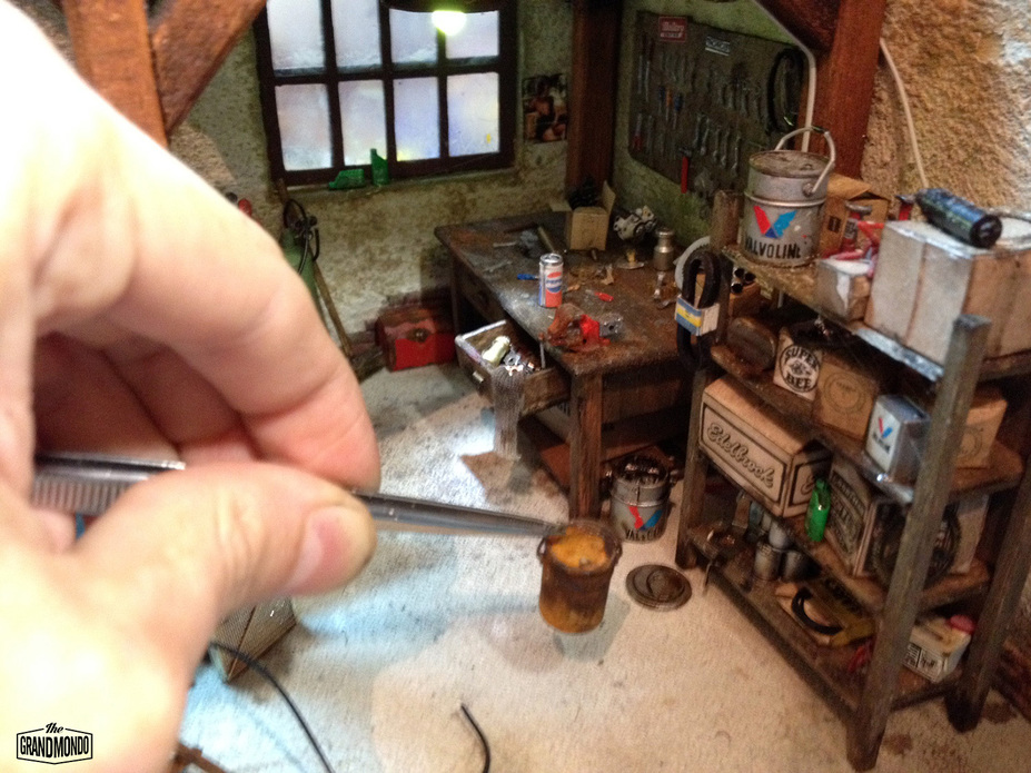 BarnGarage Diorama Ford Thunderbird 1955 Small 4
