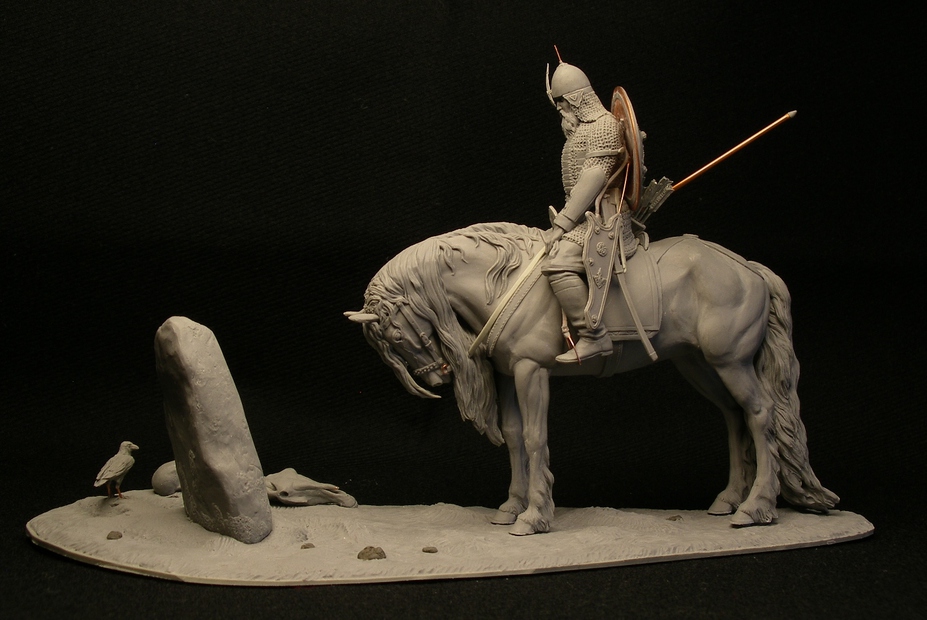 Knight at the Crossroads, 75 mm. Small 5