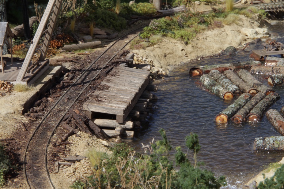 Twin Mills Log Pond and Sawmill title=