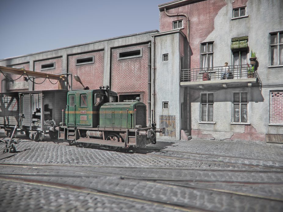 Rail yard. Madrid, year 1969-1970.