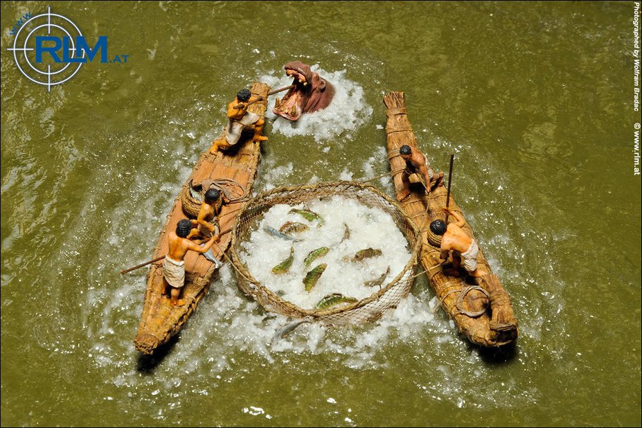 Life in ancient Egypt at the river Nile