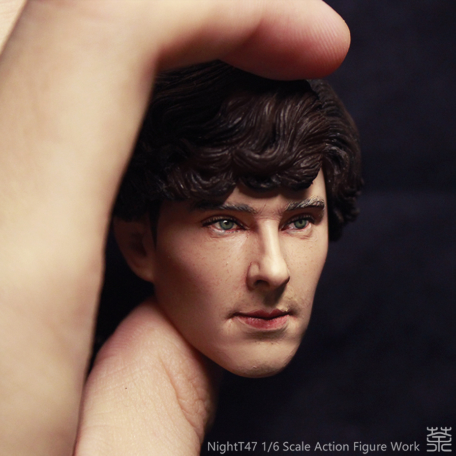 Sherlock Holmes Benedict Cumberbatch repaint & rehair work Small 3